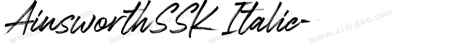AinsworthSSK Italic字体转换